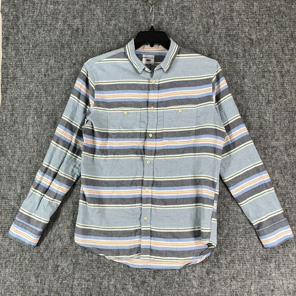 Old Navy Shirt Mens Medium Slim Fit Regular Oxford Button-Down Chambray - Picture 1 of 12